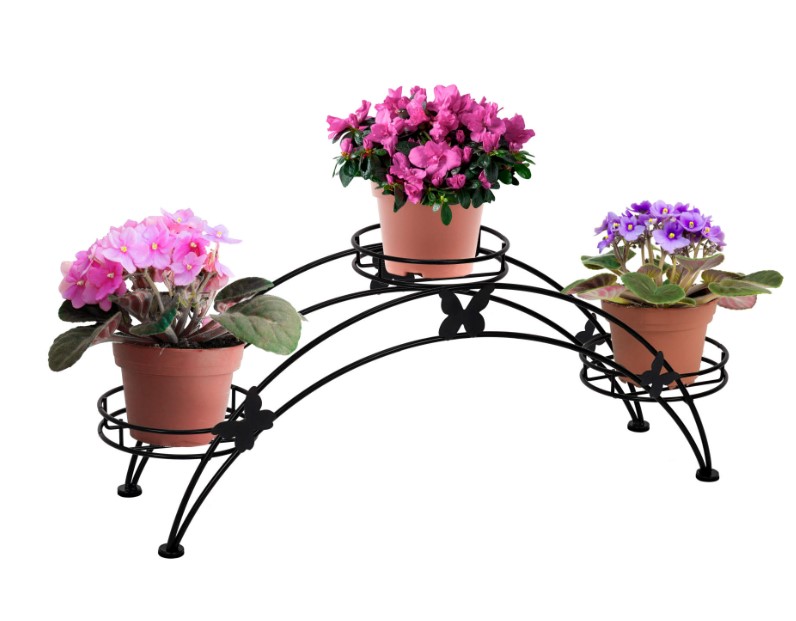 Подставка для цветов Арка 3 чёрный (уп.1)