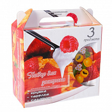 Набор для завтрака 3 предм.(кружка 200мл, тарелка 19см, салатник 11см) MIX